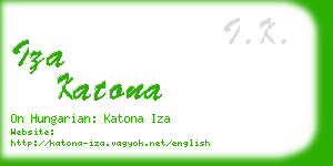 iza katona business card